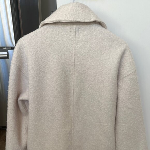 Zara off-white Boucle biker jacket, size: M - Picture 6 of 6